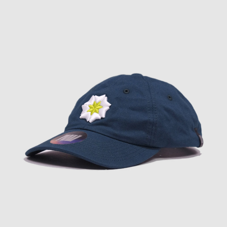 Ice Blue Finnish Lily Flower Flat Cap