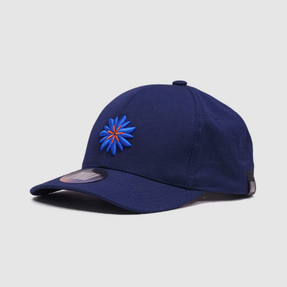 Navy French Lily Flower Base Cap