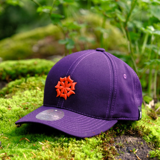 Casquette à base de fleur d'oeillet espagnol violet 